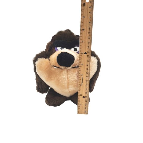 Vintage 1993 WB Looney Tunes Taz Tasmanian Devil Stuffed Plush 24K. 8” Looney‎ - Picture 3 of 5